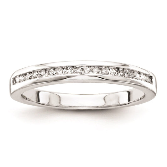 Sterling Silver Belle Amore Diamond Wedding Band