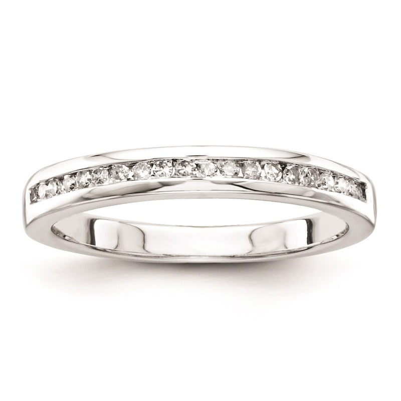 Sterling Silver Belle Amore Diamond Wedding Band