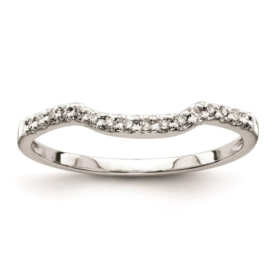 Sterling Silver Belle Amore Diamond Wedding Band