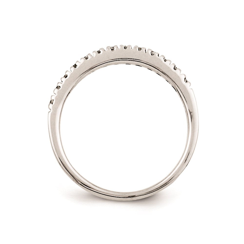 Sterling Silver Belle Amore Diamond Wedding Band