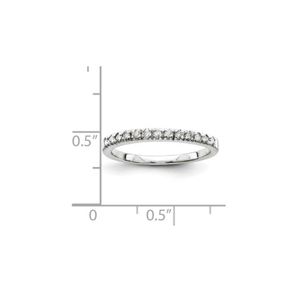 Sterling Silver Belle Amore Diamond Wedding Band