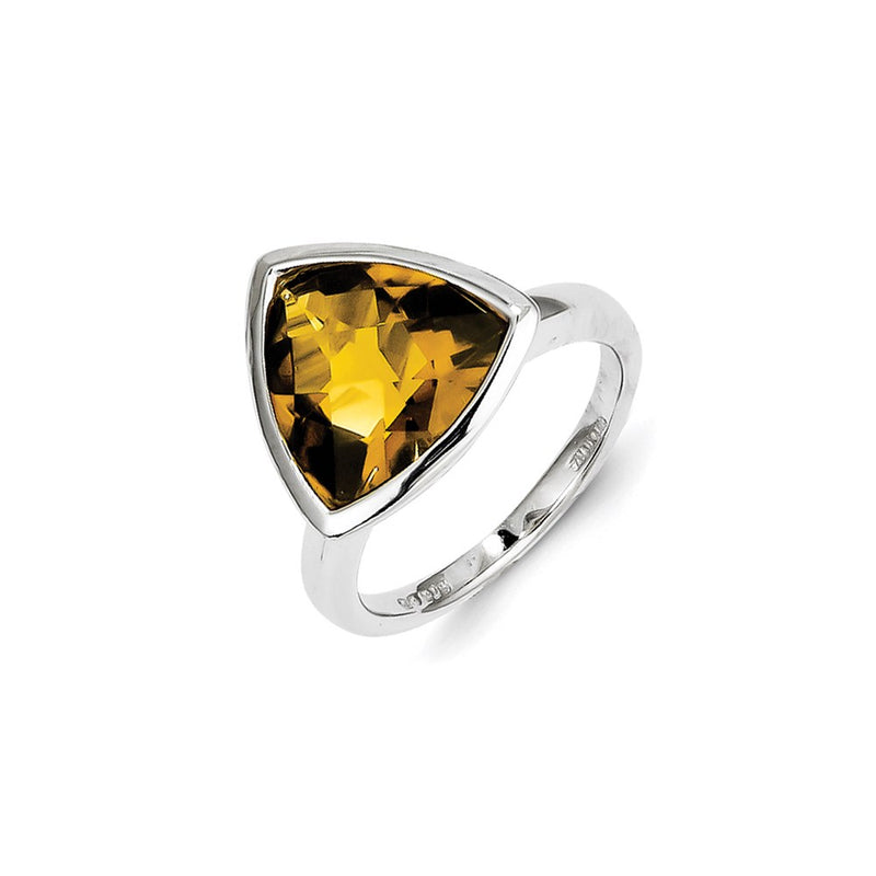 Sterling Silver Whiskey Quartz Ring