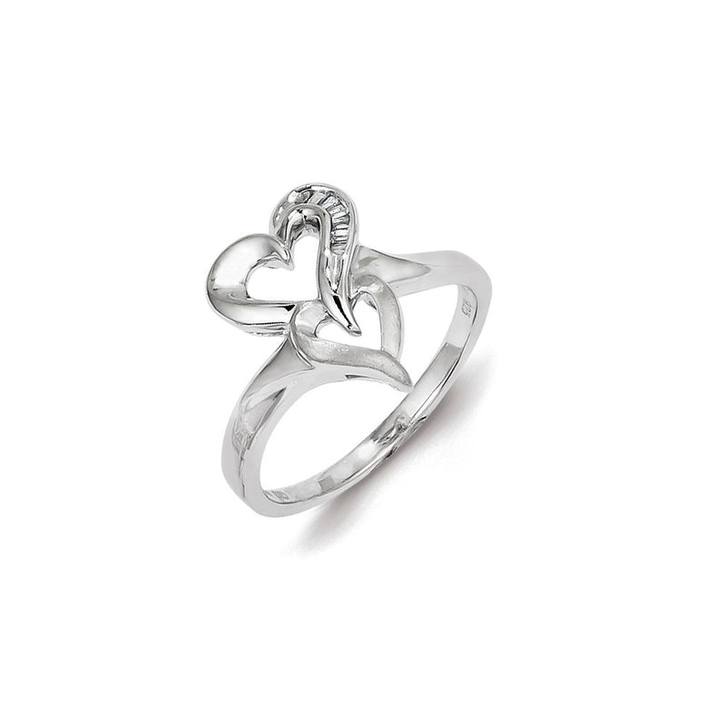 Sterling Silver Diamond Fashion Ring
