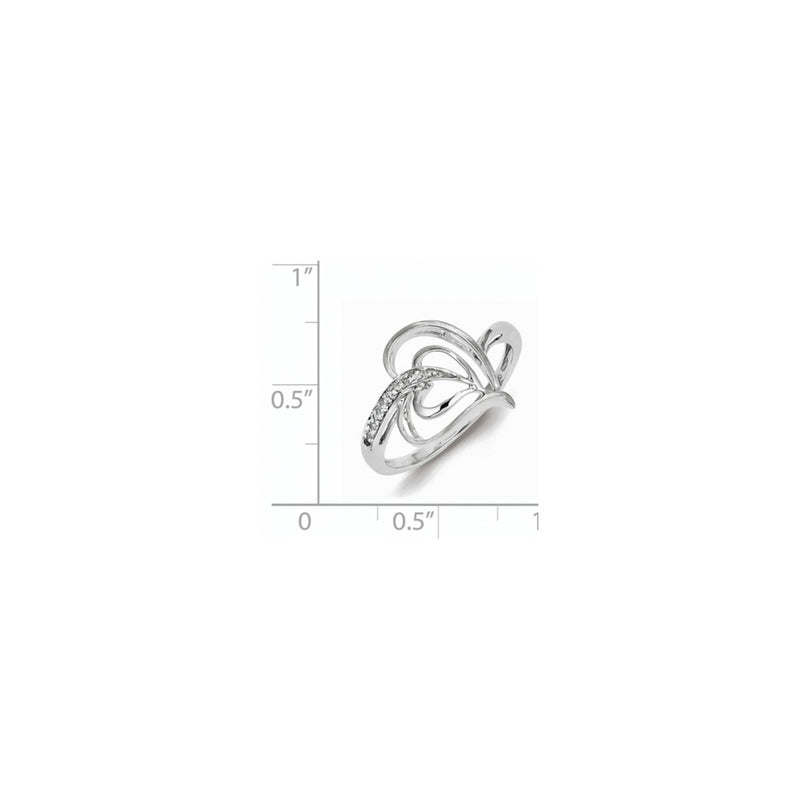 Sterling Silver Diamond Fashion Ring