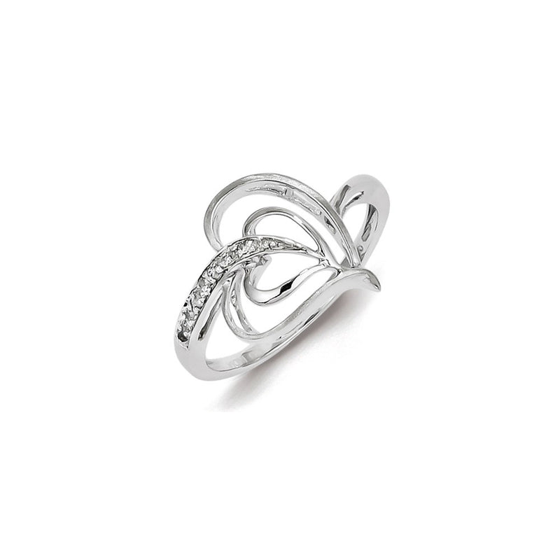 Sterling Silver Diamond Fashion Ring