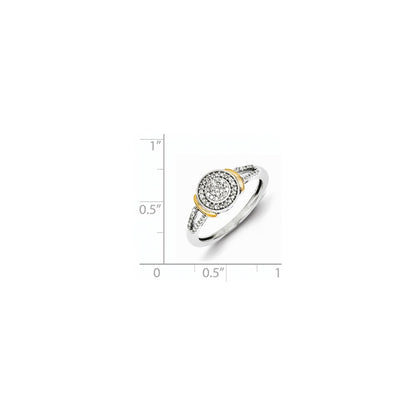 Sterling Silver & 14K Two Tone Ring