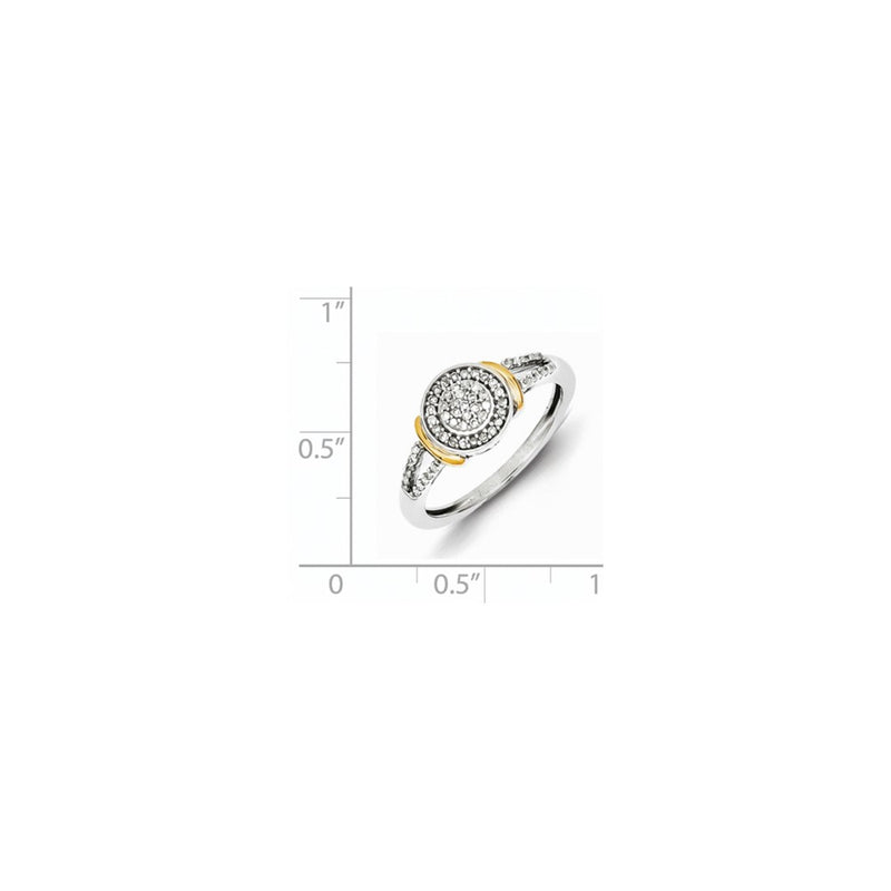 Sterling Silver & 14K Two Tone Ring