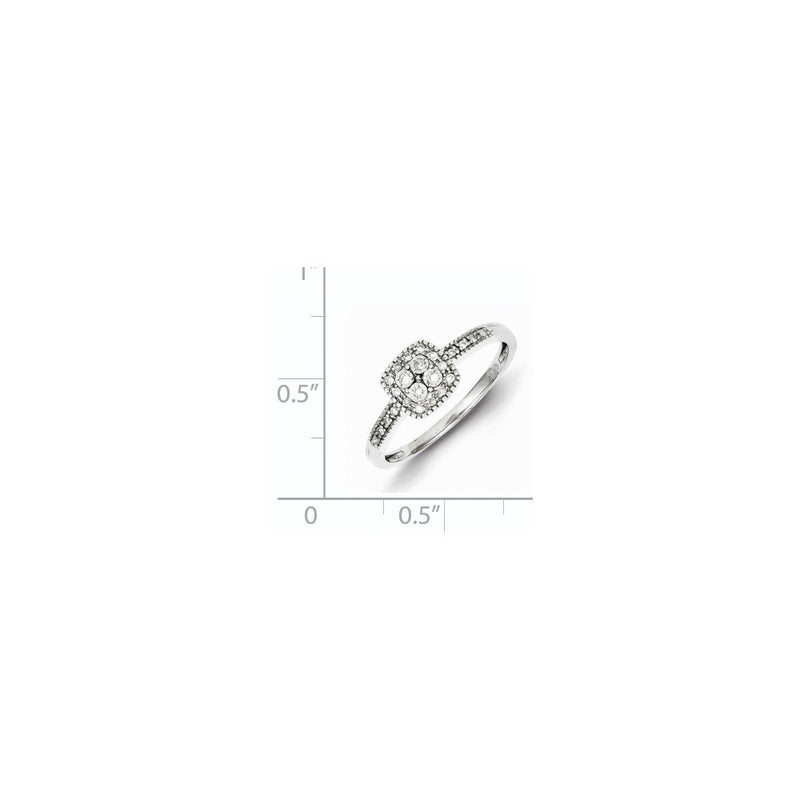 Sterling Silver Diamond Ring