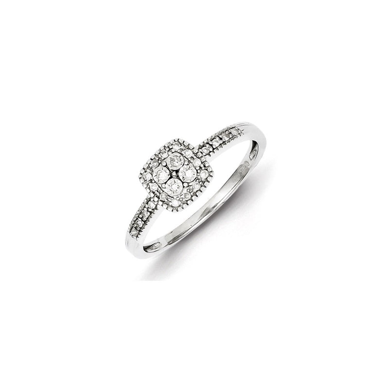 Sterling Silver Diamond Ring