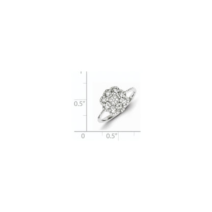 Sterling Silver Diamond Ring