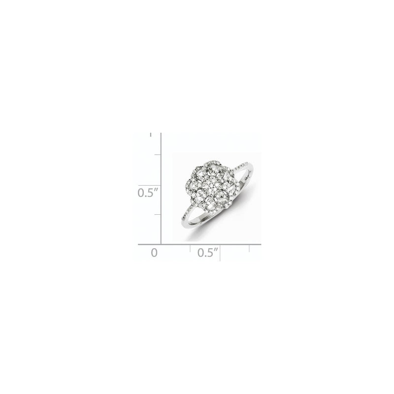 Sterling Silver Diamond Ring