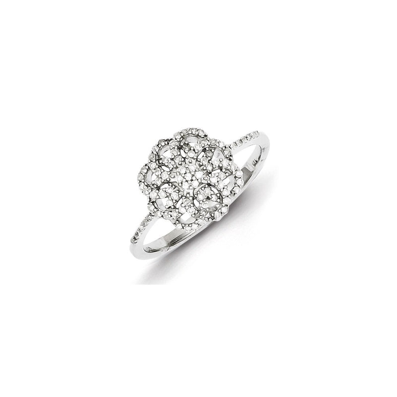 Sterling Silver Diamond Ring