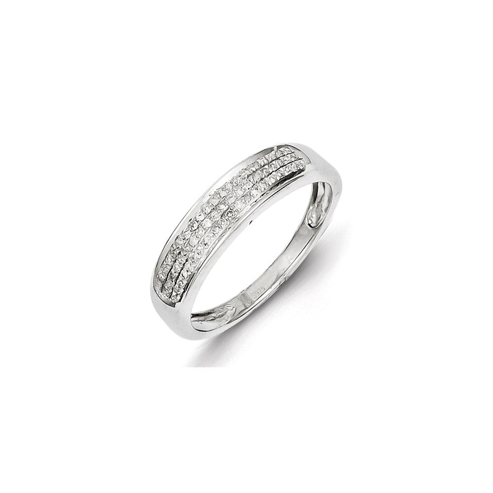 Sterling Silver Diamond Ladies Band