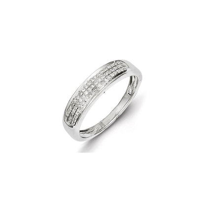 Sterling Silver Diamond Ladies Band