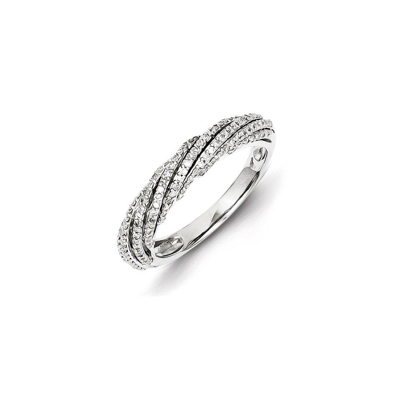 Sterling Silver Diamond Band Ring
