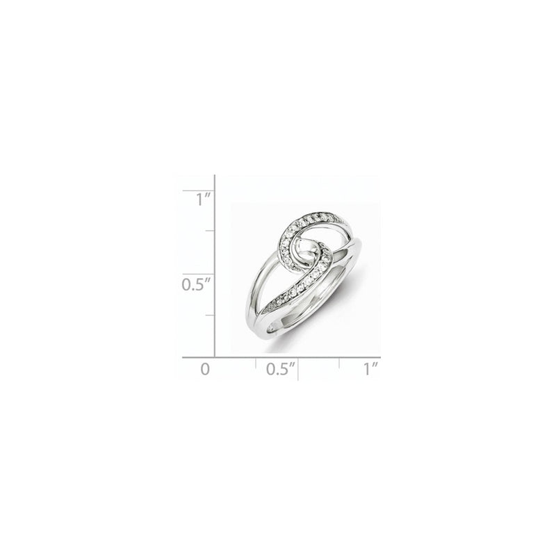 Sterling Silver & Diamond Ring