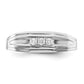 Sterling Silver Rhodium Plated Diamond Men's Ring