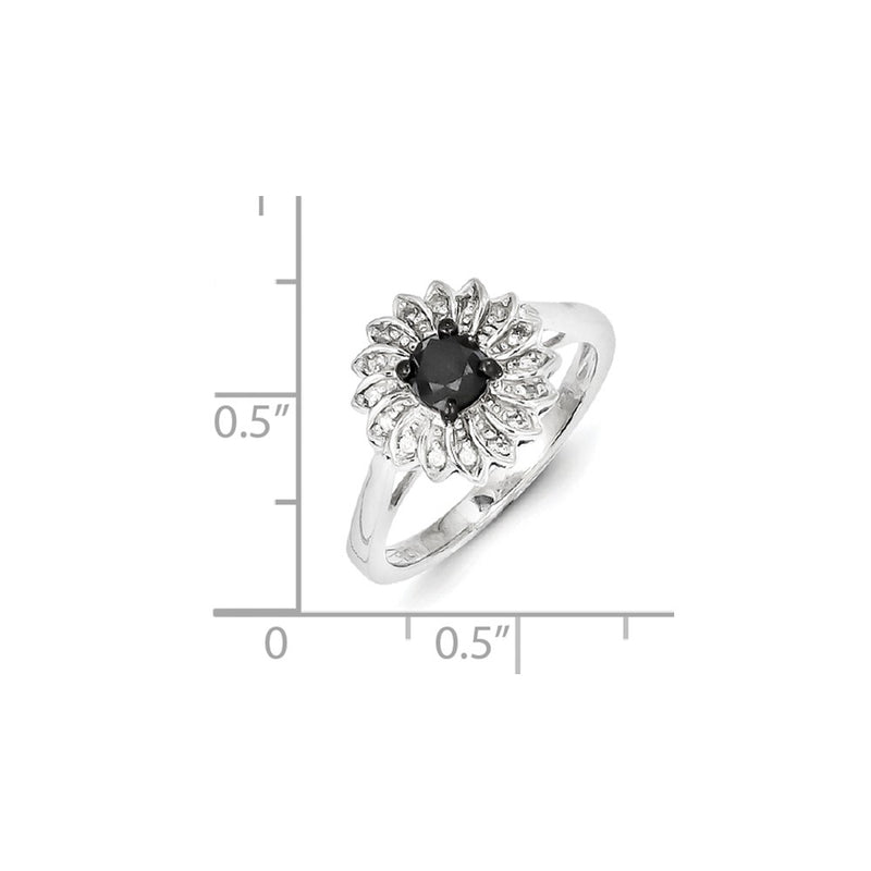 Sterling Silver Diamond Fashion Ring