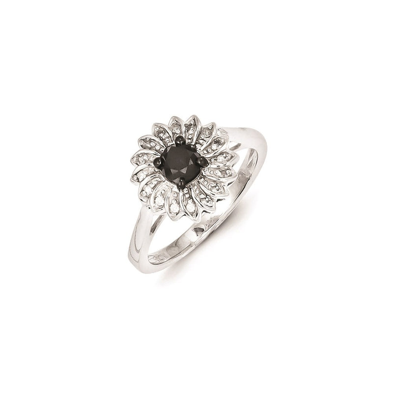 Sterling Silver Diamond Fashion Ring