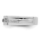 White Night Sterling Silver Rhodium-plated White and Black Diamond Men's Ring