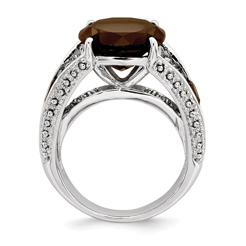 Sterling Silver Smoky Quartz Ring