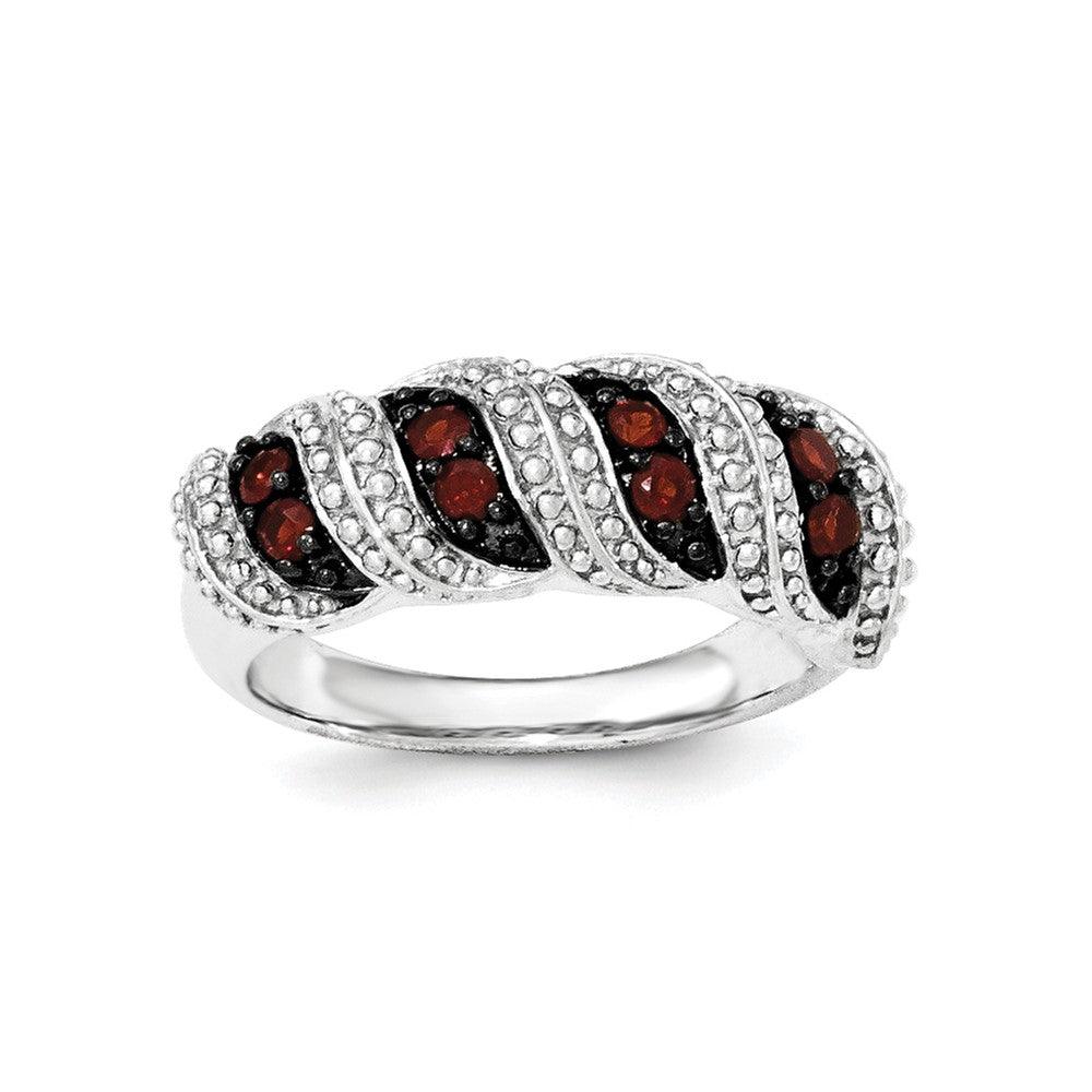 Sterling Silver Garnet Ring