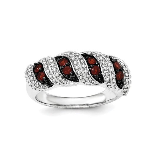 Sterling Silver Garnet Ring