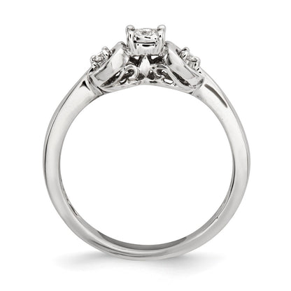 Sterling Silver Diamond Ring