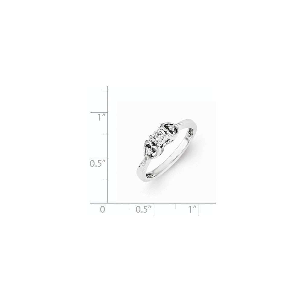 Sterling Silver Diamond Ring