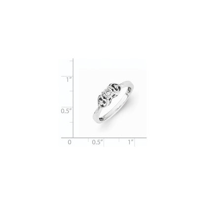 Sterling Silver Diamond Ring
