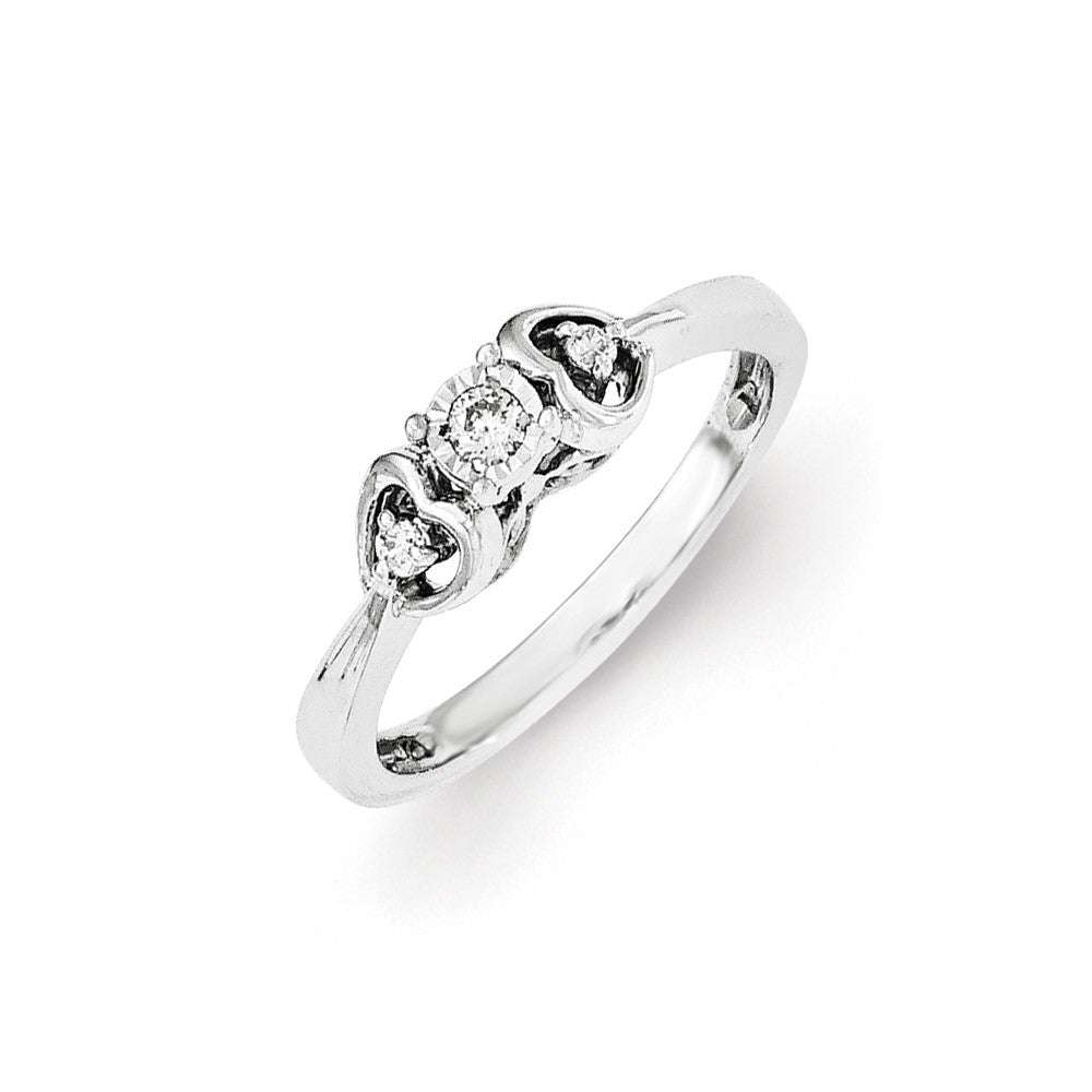 Sterling Silver Diamond Ring