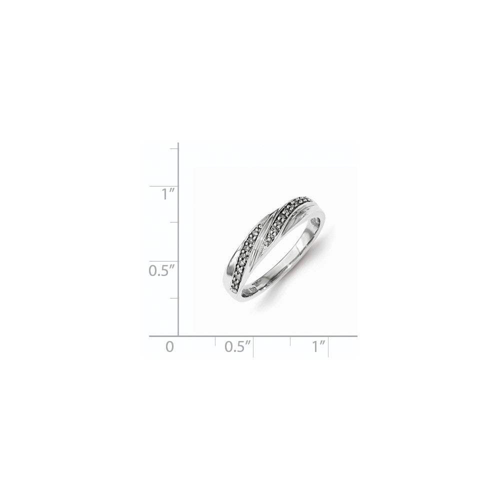 Sterling Silver Diamond Ring