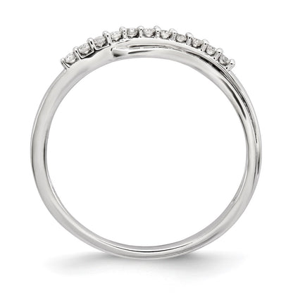 Sterling Silver Diamond Polished Ring