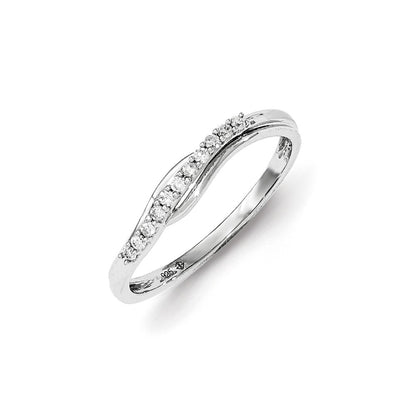 Sterling Silver Diamond Polished Ring