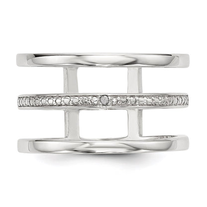 Sterling Silver Diamond Accent Ring