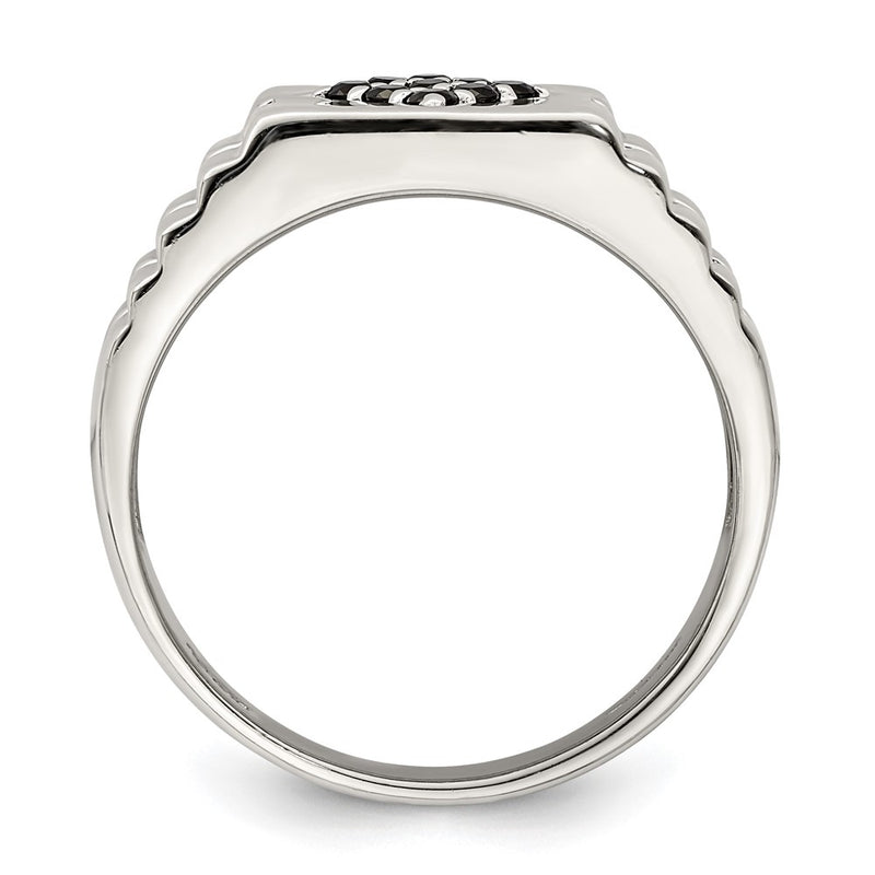 Sterling Silver Men's Onyx Ring