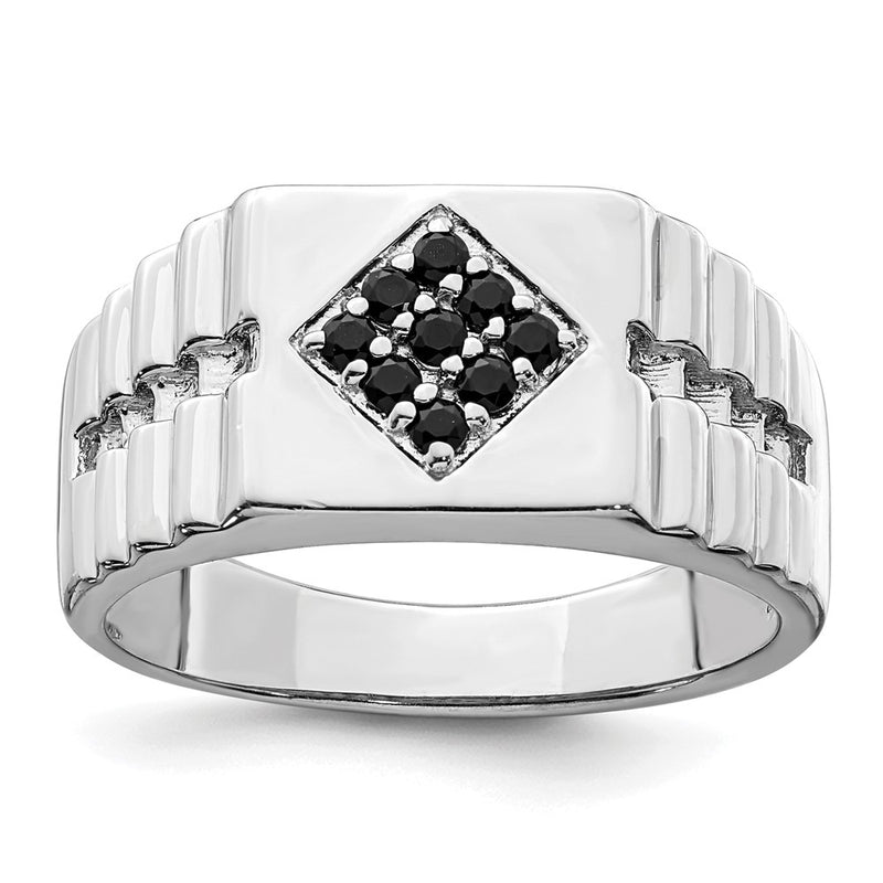 Sterling Silver Men's Onyx Ring