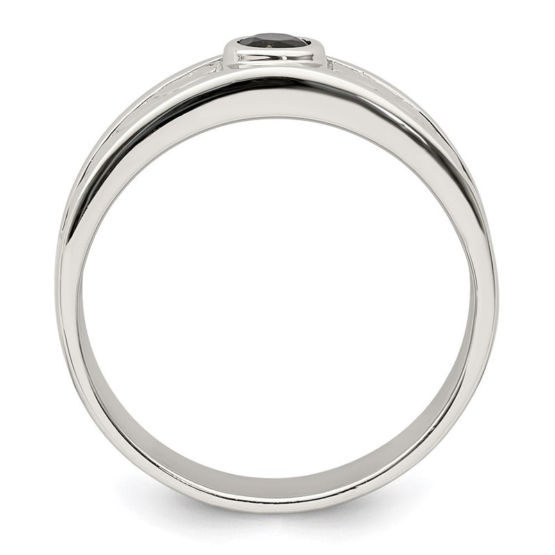 Sterling Silver Men's Onyx Ring