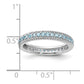 Sterling Silver Stackable Expressions Polished Blue Topaz Eternity Ring