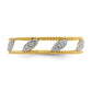Sterling Silver Stackable Expressions Gold-plated Diamond Jacket Ring