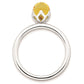 Sterling Silver Stackable Expressions Citrine Briolette Ring