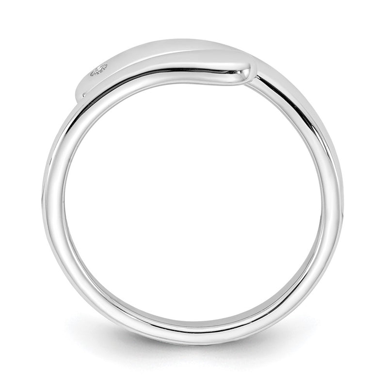 SS White Ice .01ct. Diamond Ring