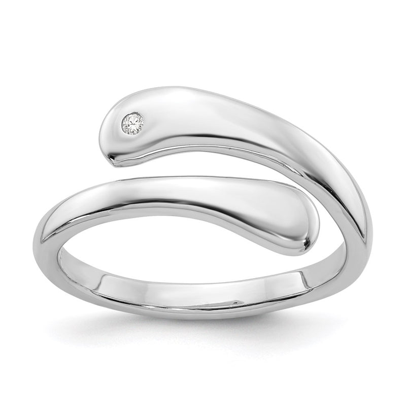 SS White Ice .01ct. Diamond Ring
