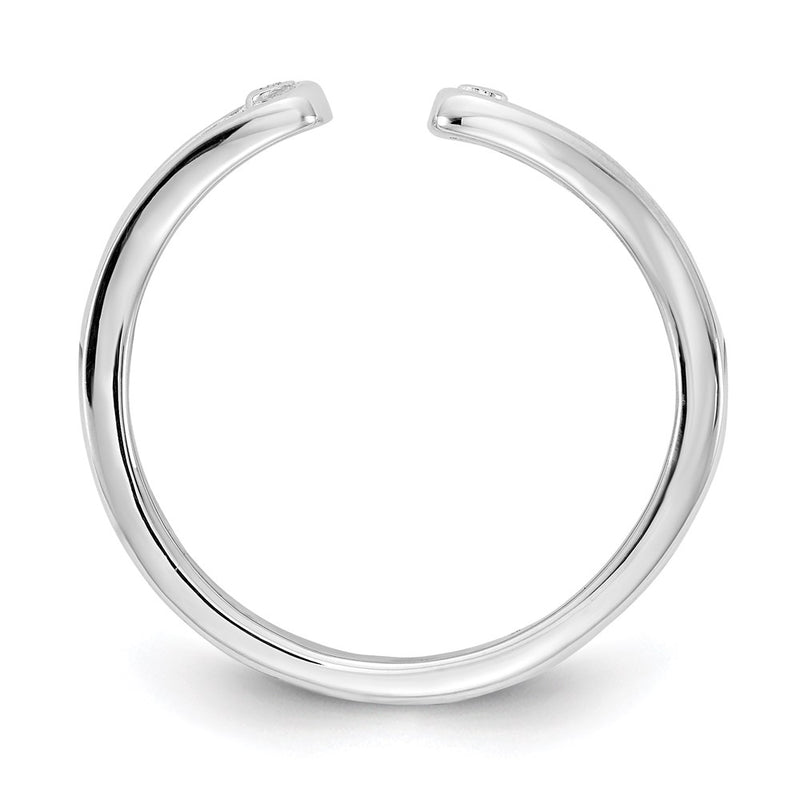 SS White Ice .01ct. Diamond Ring