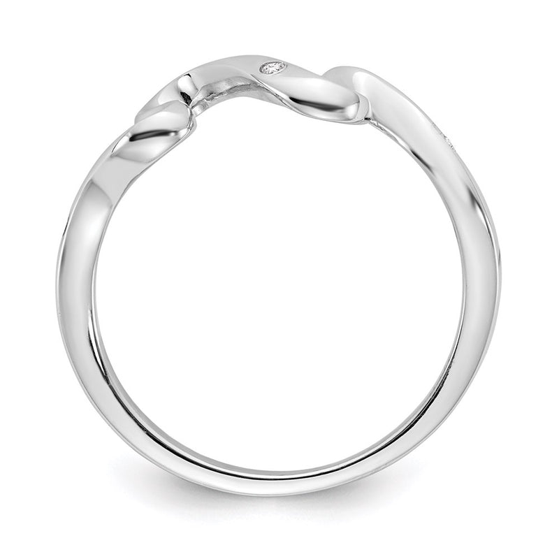 SS White Ice .01ct. Diamond Ring