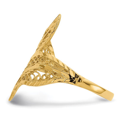 14K Yellow Gold Filigree Ring