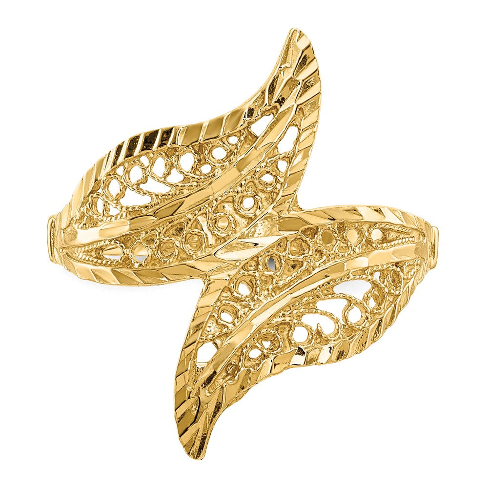 14K Yellow Gold Filigree Ring