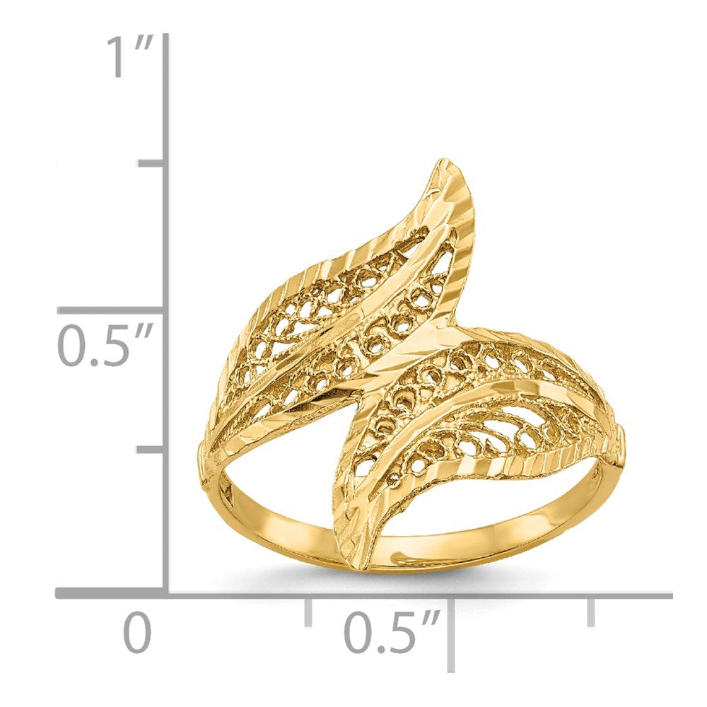 14K Yellow Gold Filigree Ring