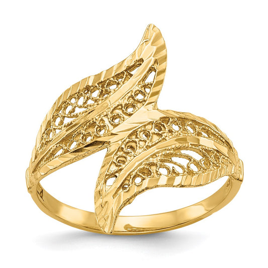 14K Yellow Gold Filigree Ring