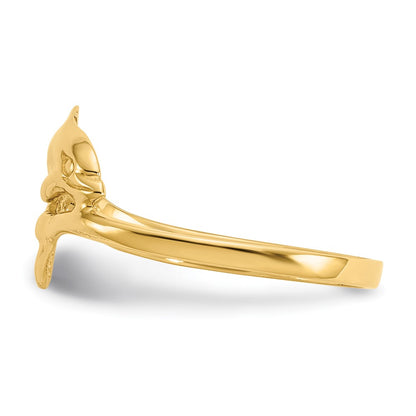 14K Yellow Gold Dolphin Ring